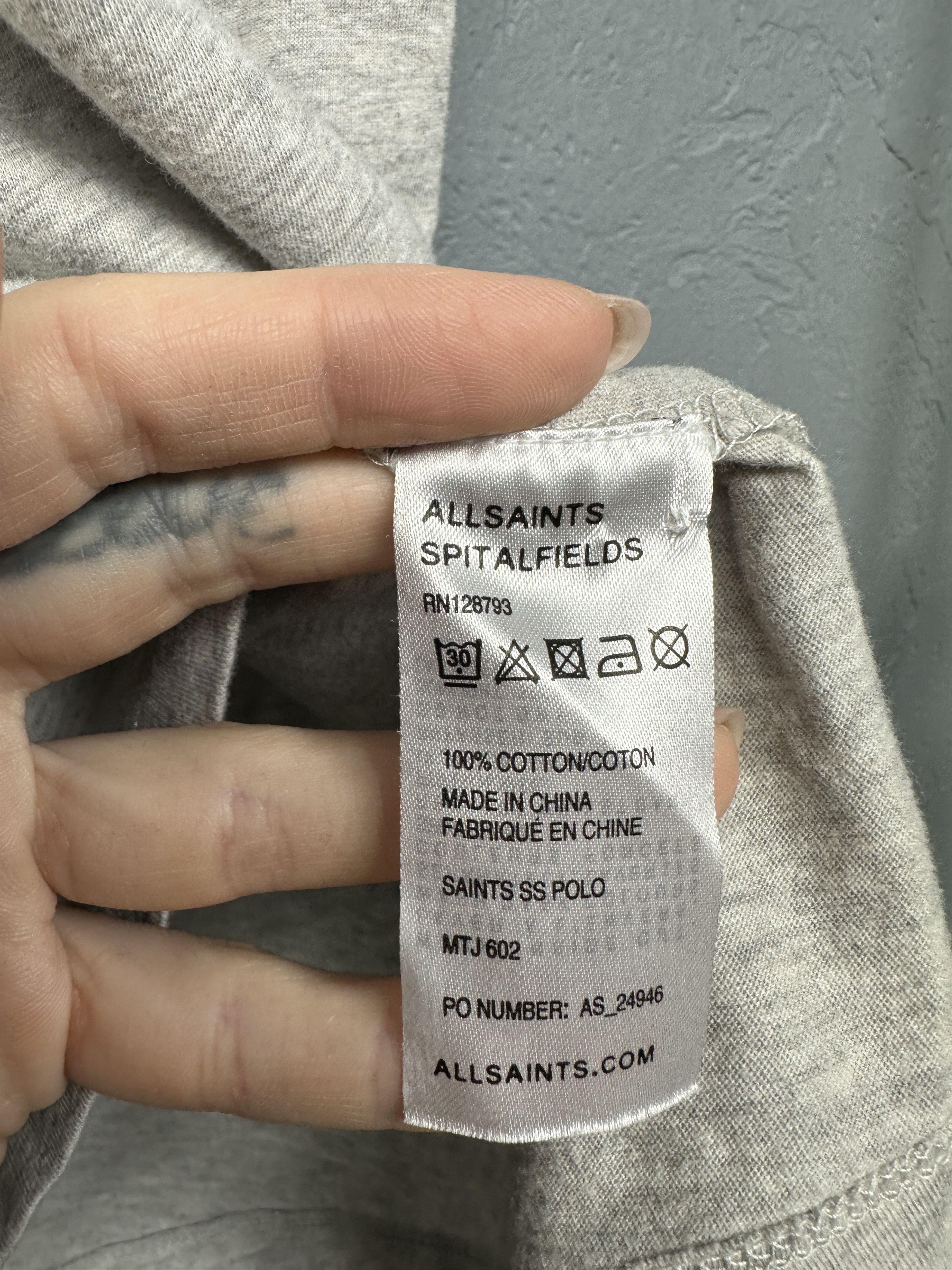 Allsaints Allsaints Vintage Mens Saints SS Polo Shirt Size US XL / EU 56 / 4 - 4 Thumbnail