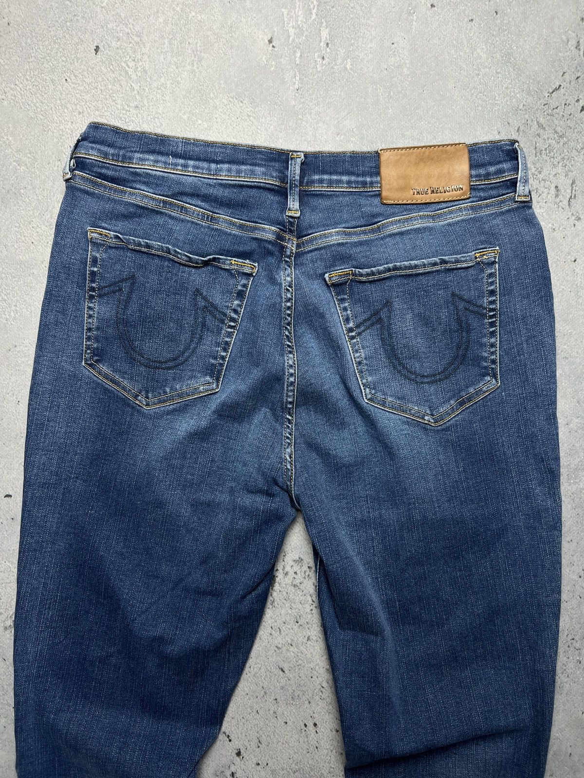 True Religion Vintage True Religion Studded Highrise Halle Denim Jeans y2k Size 31" - 3 Thumbnail