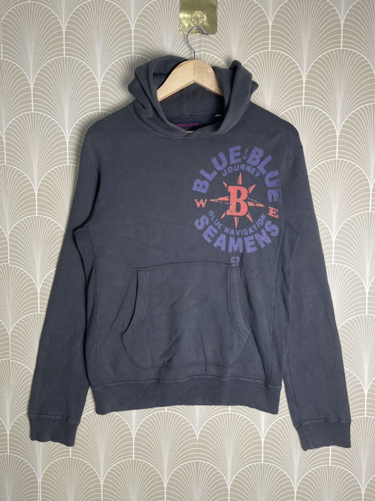 Blue Blue Japan × Japanese Brand × Kapital 90s BLUE BLUE JAPAN NAVIGATION SEAMENS HOODIE Size US M / EU 48-50 / 2 - 1 Thumbnail