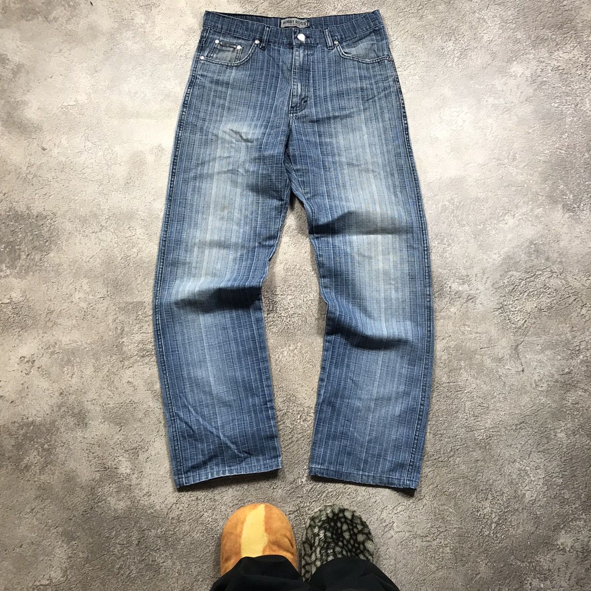 Vintage Vintage 90s Baggy Distressed Jeans Sun Faded Grunge Logo 31 Size US 31 - 2 Thumbnail