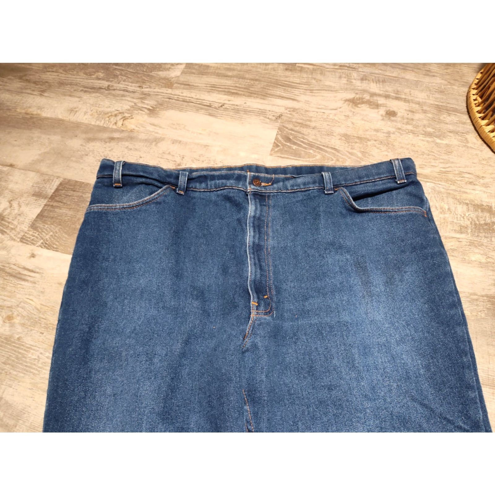 Levi's VINTAGE Levi's Action Jeans Mens 48x30 High Rise Straight Fit Denim USA 90s Size US 32 / EU 48 - 5 Thumbnail