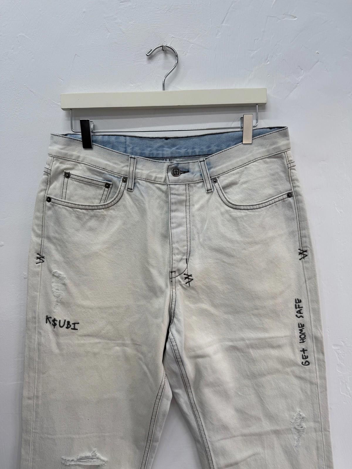 new Ksubi mens denim jeans anti k white blue iceberg 32