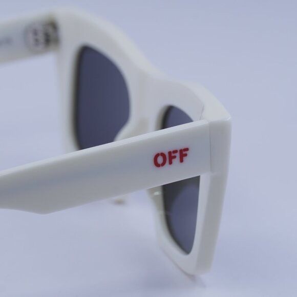 Off-White Off-White OERI13Y SELMA 0107 Sunglasses White Square Frame Size ONE SIZE - 5 Thumbnail