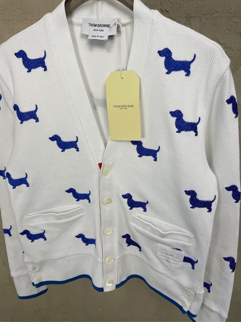 Thom Browne Thom browne White co-branded full-print blue embroidered pu Size XS / US 0-2 / IT 36-38 - 3 Thumbnail