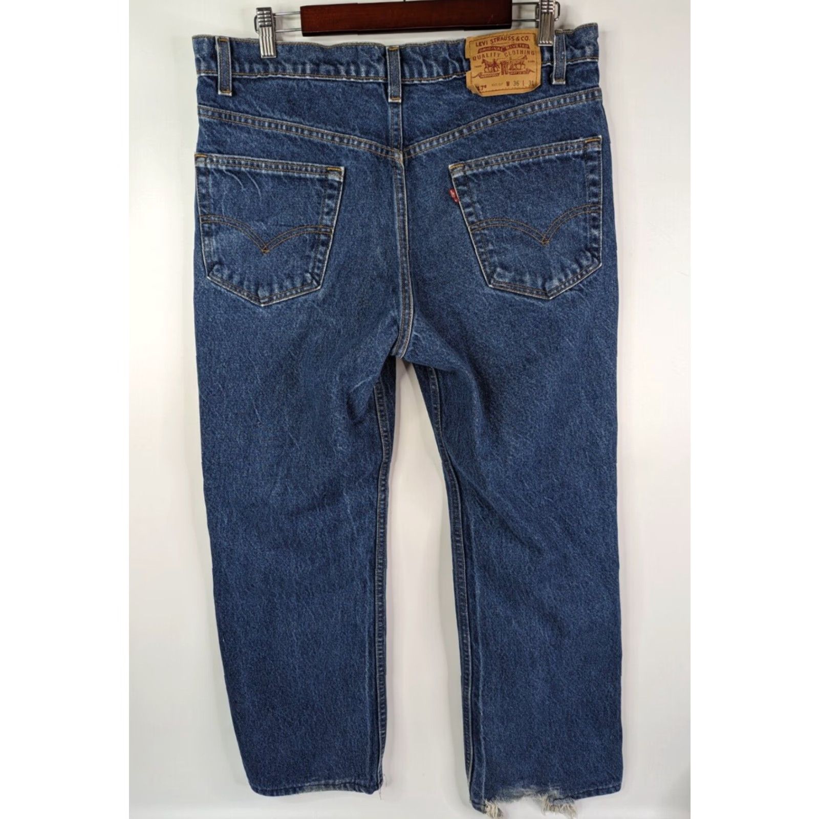 Levi's VINTAGE Levi’s Jeans 517 Boot Cut Distressed Straight Red Tab Men’s 36x27 Size US 36 / EU 52 - 4 Thumbnail