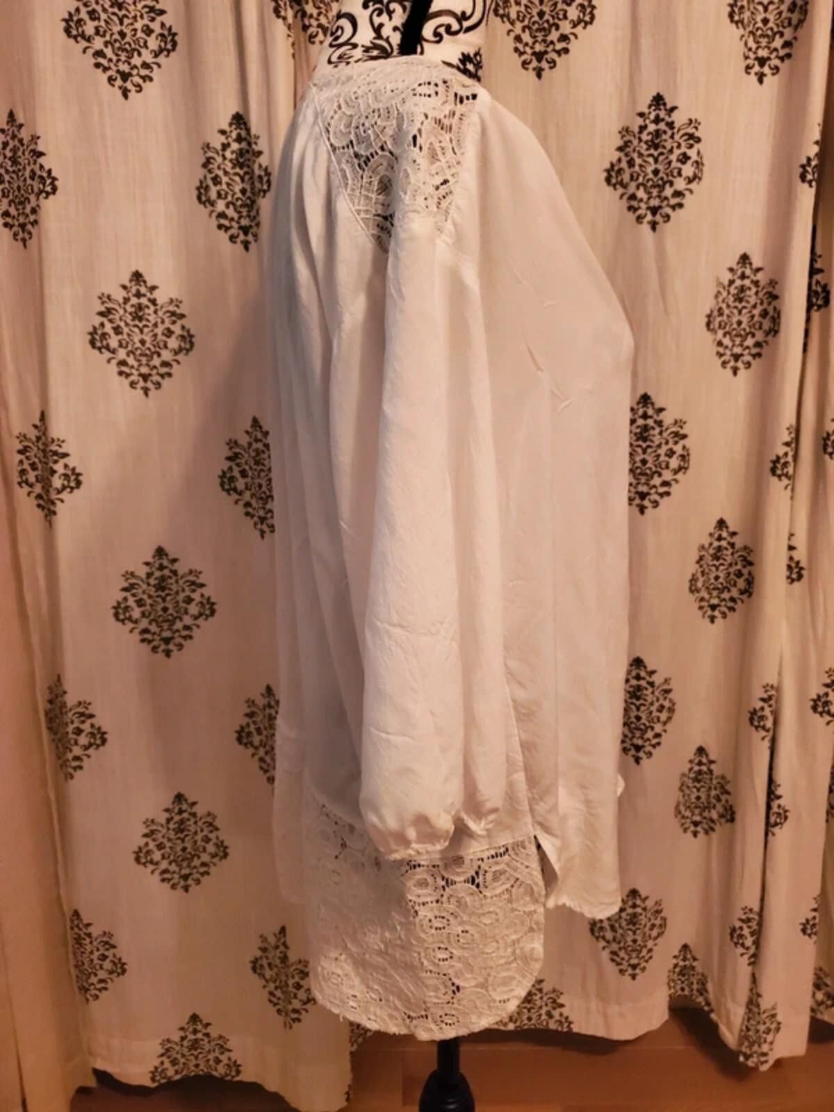Other Stylus White Lace Top Size M / US 6-8 / IT 42-44 - 2 Thumbnail