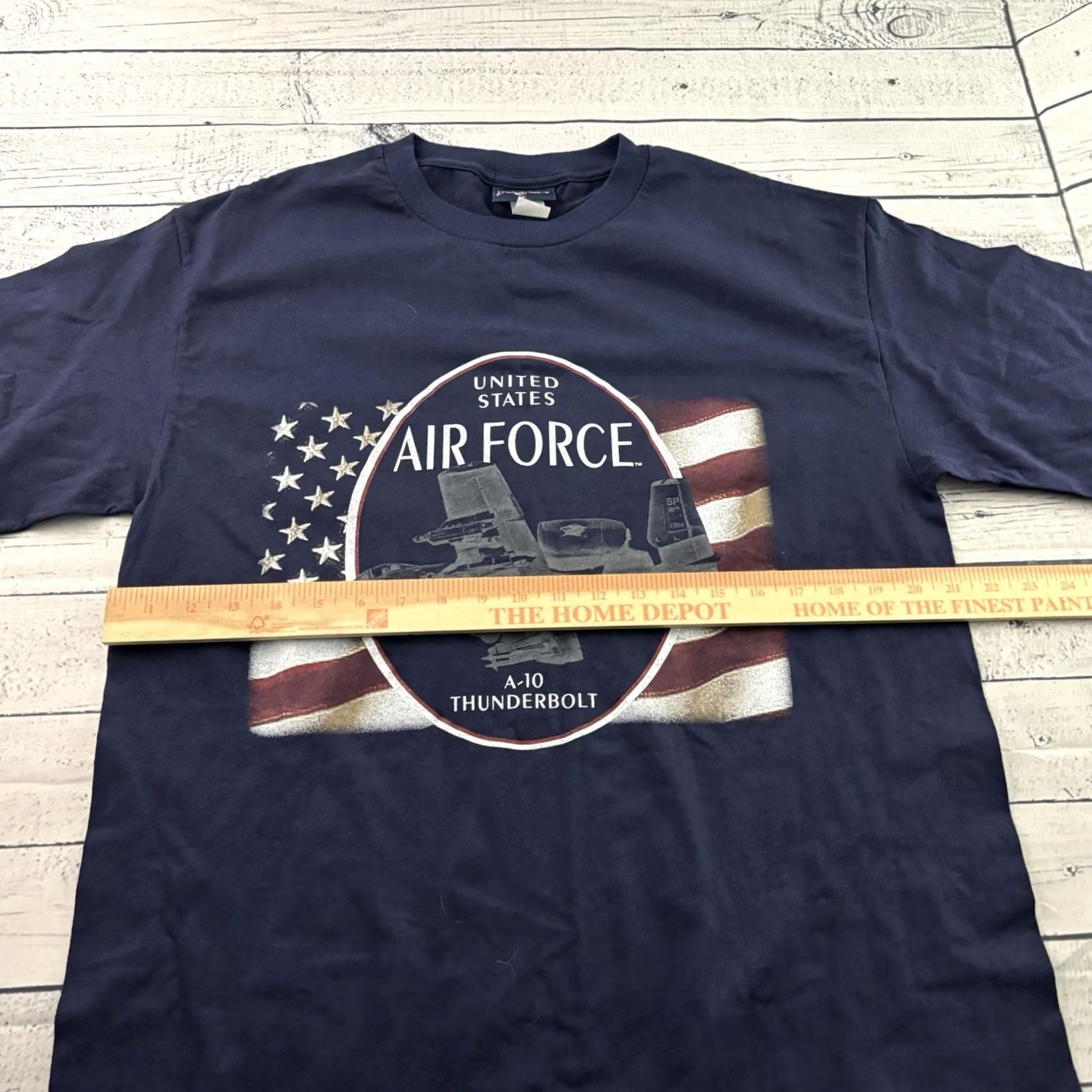 Jansport VTG Jansport US Air Force A-10 Thunderbolt Short Sleeve T Shirt Men's Large Blue Size US L / EU 52-54 / 3 - 4 Thumbnail