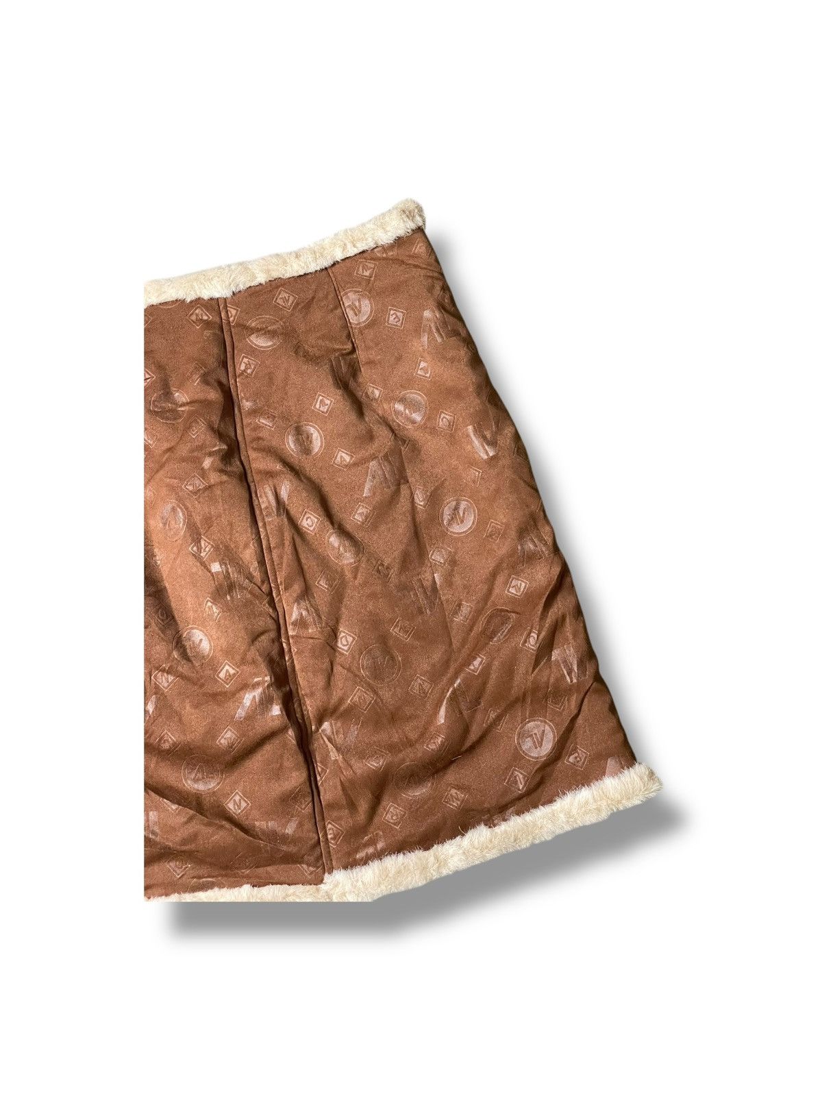 Andreluciano × Designer × Vintage Vintage ANDRELUCIANO Leather Suede Mini Skirt (93) Size 27" / US 4 / IT 40 - 3 Thumbnail