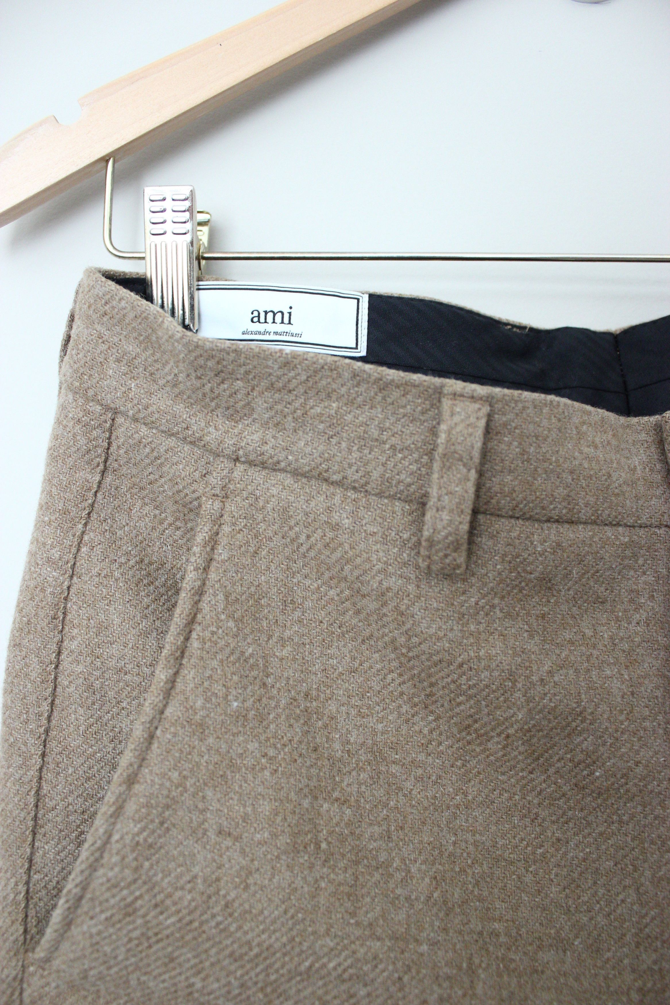 AMI AMI High Waist Carrot Fit Wool Trouser Size US 29 - 3 Thumbnail