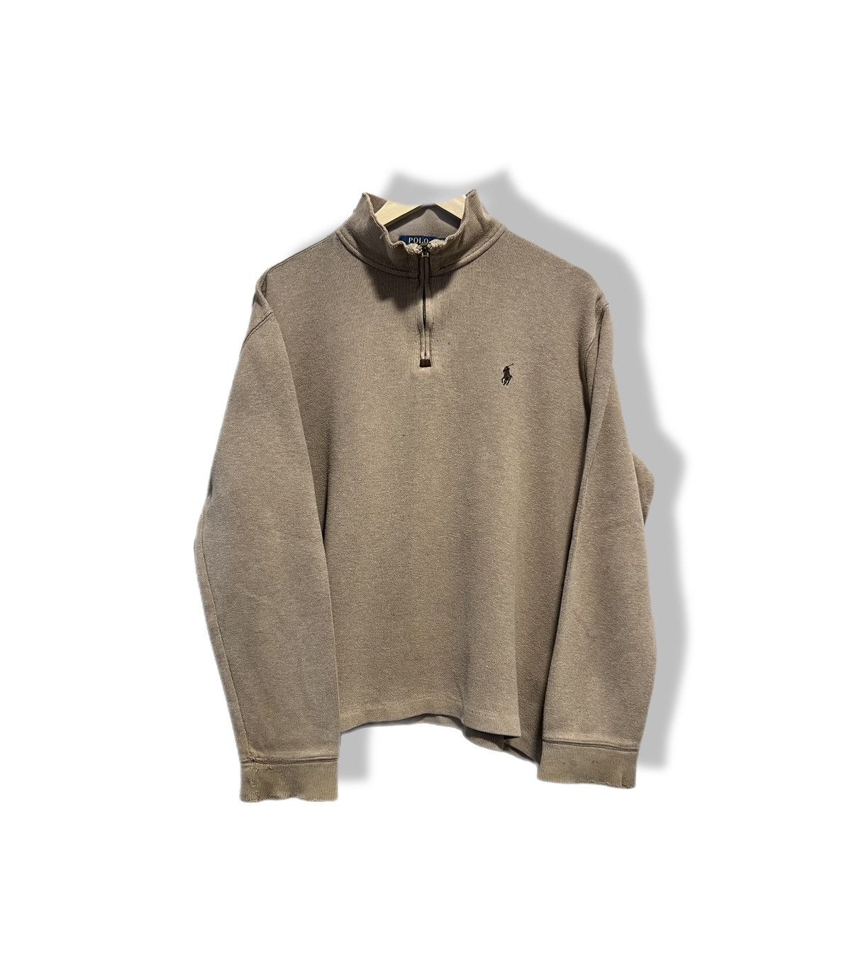 Polo Ralph Lauren Vintage Polo Ralph Lauren 1/4 Zip Sweater Pony Logo Size US M / EU 48-50 / 2 - 1 Thumbnail
