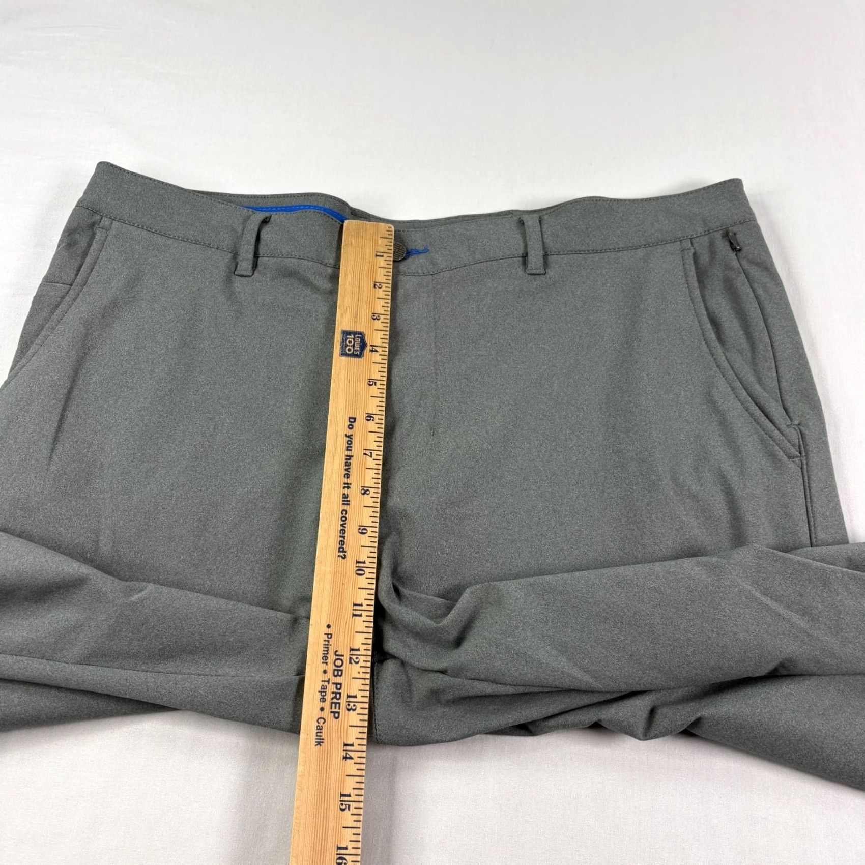 Vintage Twillory Pants Mens 38x30 Gray Chino Performance Stretch Casual Preppy Size US 38 / EU 54 - 5 Thumbnail