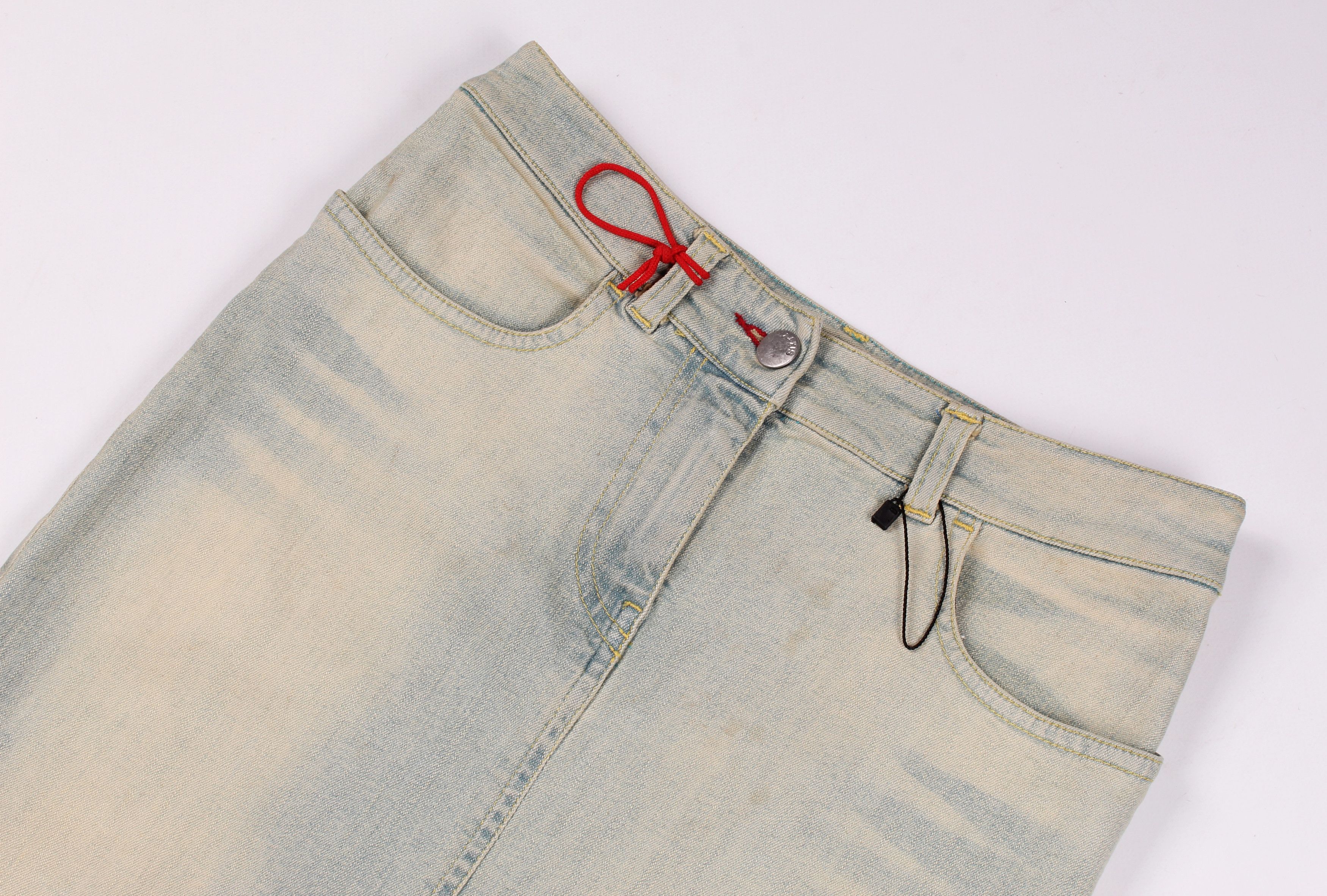 Miss Sixty Vintage Miss Sixty Y2K Pencil Straight Denim Skirt Size 26" / US 2 / IT 38 - 2 Thumbnail