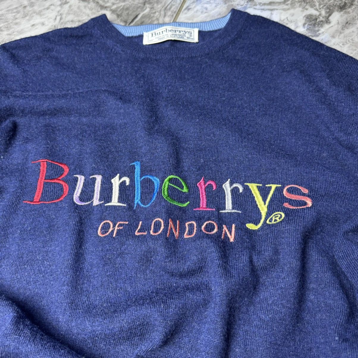 Burberry × Vintage Burberry multicolour sweatshirt vintage Size US M / EU 48-50 / 2 - 3 Thumbnail