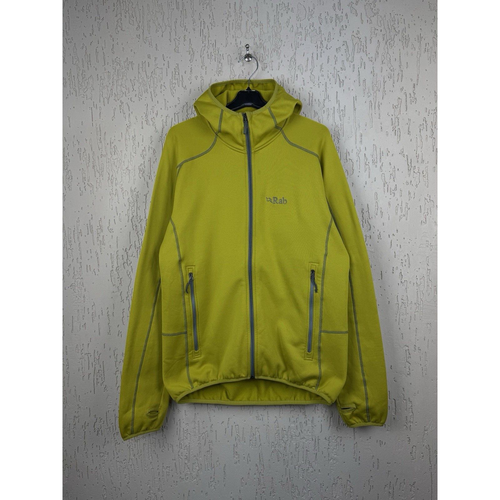 Rab Rab Hoodie Mens L Yellow Power Stretch Polartec Full Zip Jum Size US L / EU 52-54 / 3 - 1 Thumbnail
