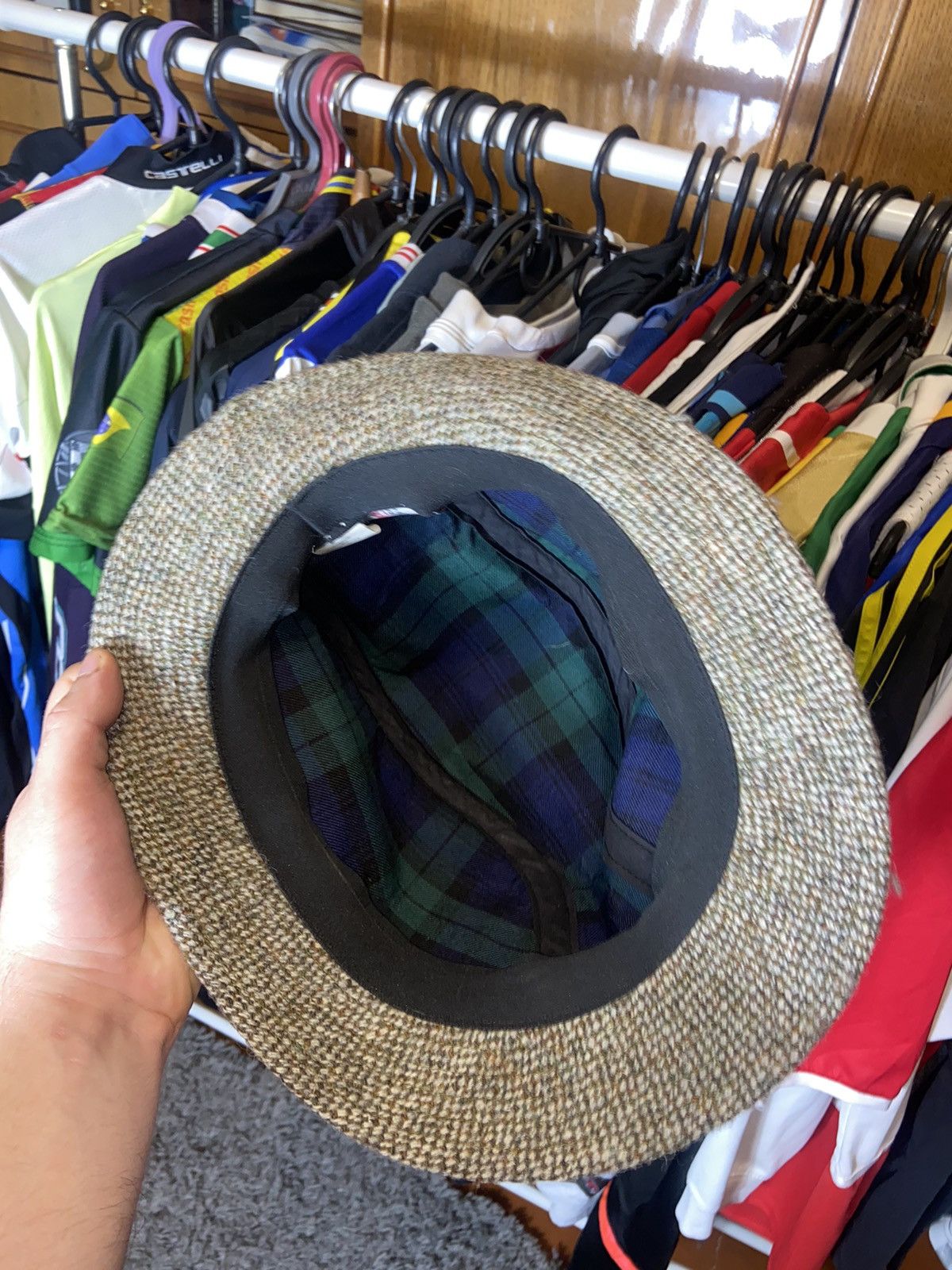 Harris Tweed × Vintage HARRIS TWEED VINTAGE ENGLAND MENS 100% WOOL HAT Size ONE SIZE - 4 Thumbnail