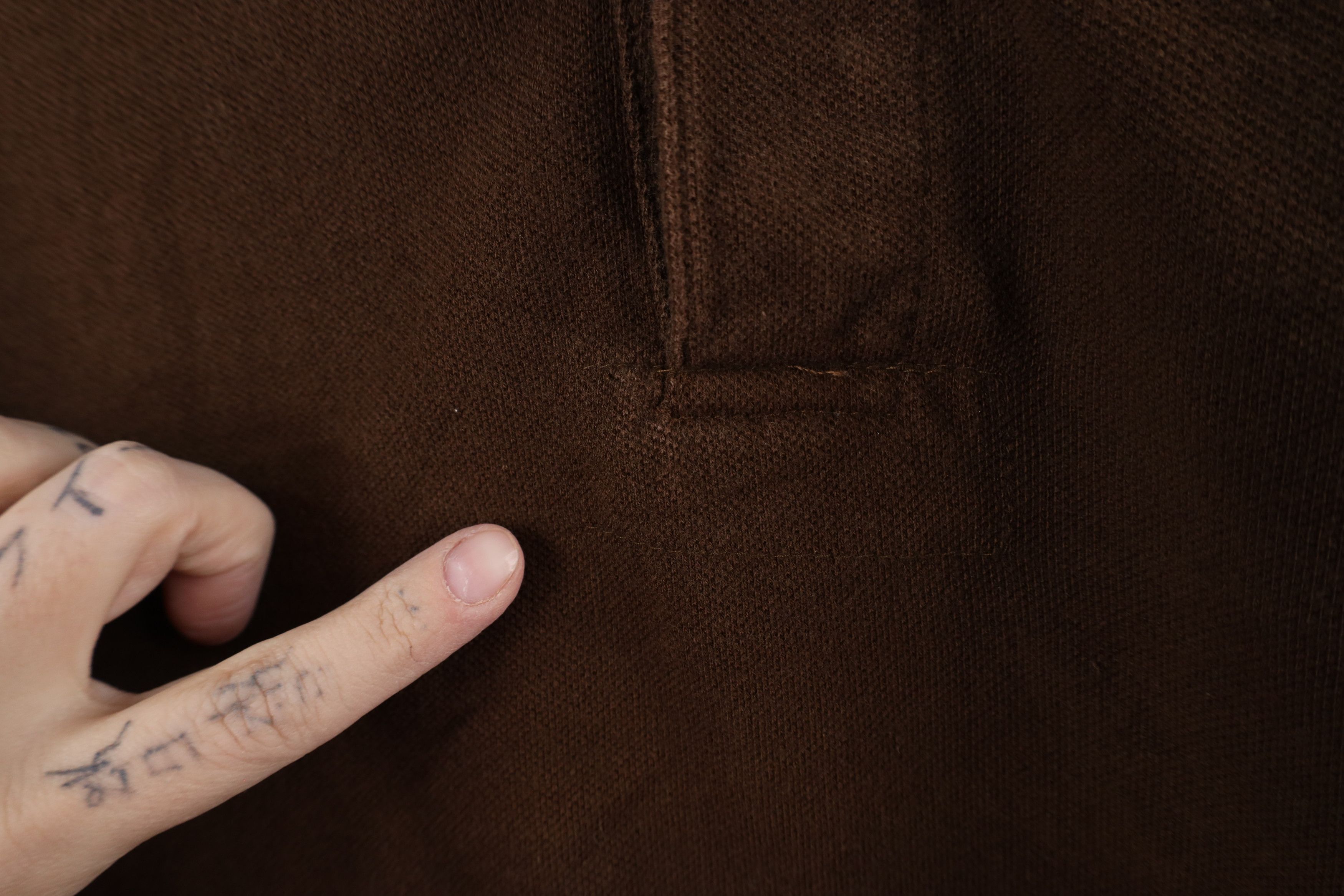 Vintage Vintage 90s Streetwear Long Sleeve Rugby Polo Shirt Brown Size US XL / EU 56 / 4 - 5 Thumbnail