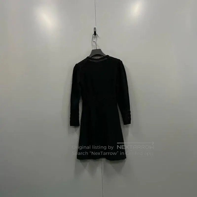 Burberry Burberry Black Cotton Long Sleeve Dress. Size XXS / US 00 / IT 34 - 2 Thumbnail