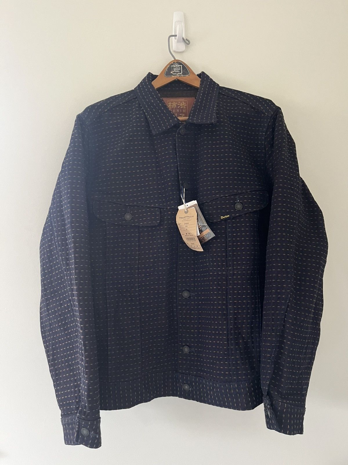 Studio D’Artisan Kakishibu Dyed Sashiko Denim Jacket