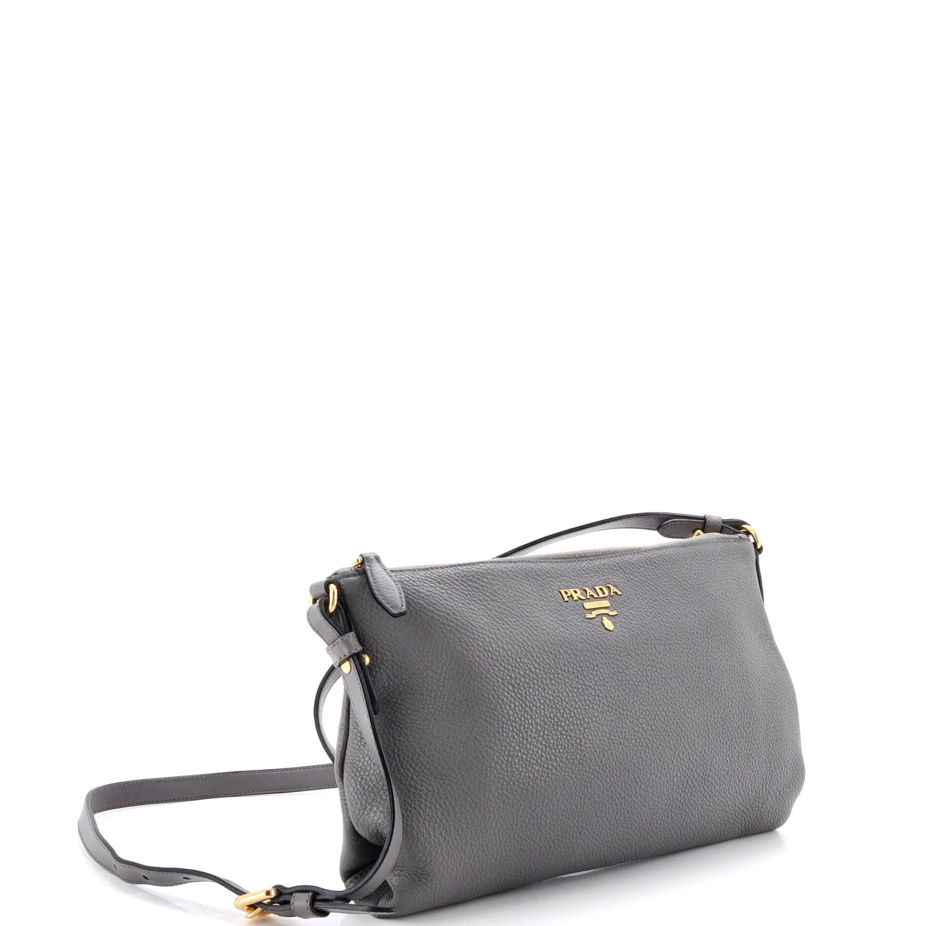 Prada Flat Zip Crossbody Bag Vitello Daino Mini Size ONE SIZE - 1 Thumbnail