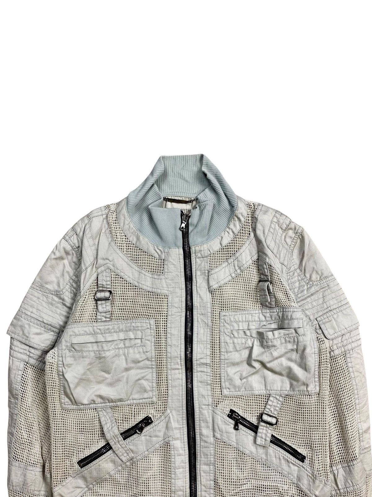 Dolce & Gabbana FW 2007 Dolce & Gabbana Archive Mesh Bondage Bomber Jacket Size US M / EU 48-50 / 2 - 6 Thumbnail