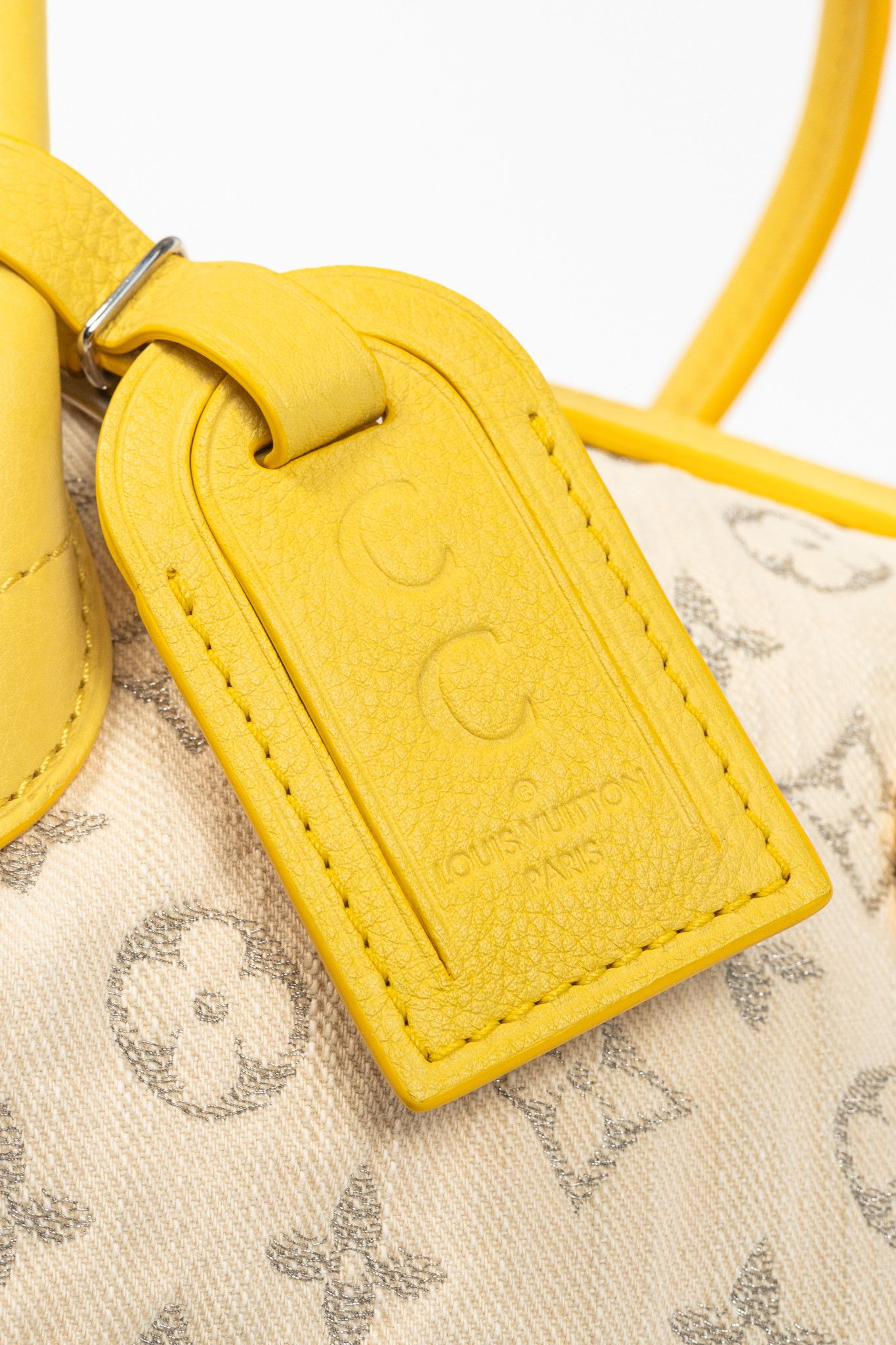 Louis Vuitton Louis Vuitton SS/12 Squat MM Denim Jaune Handbag Size ONE SIZE - 10 Thumbnail