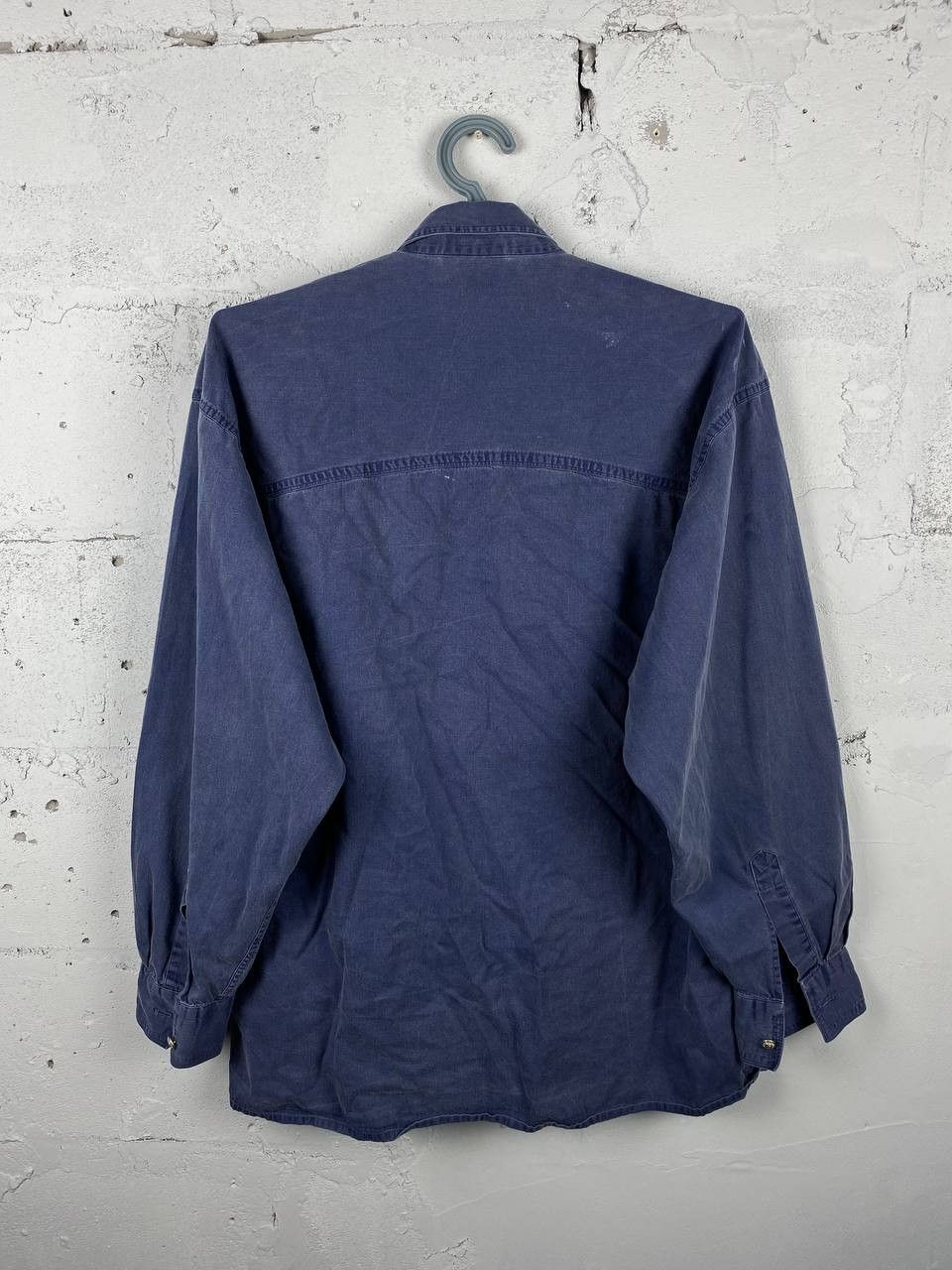 Versace × Vintage Vintage Versace Boxy fit denim pocket shirt Logo Jeans Size US L / EU 52-54 / 3 - 8 Thumbnail