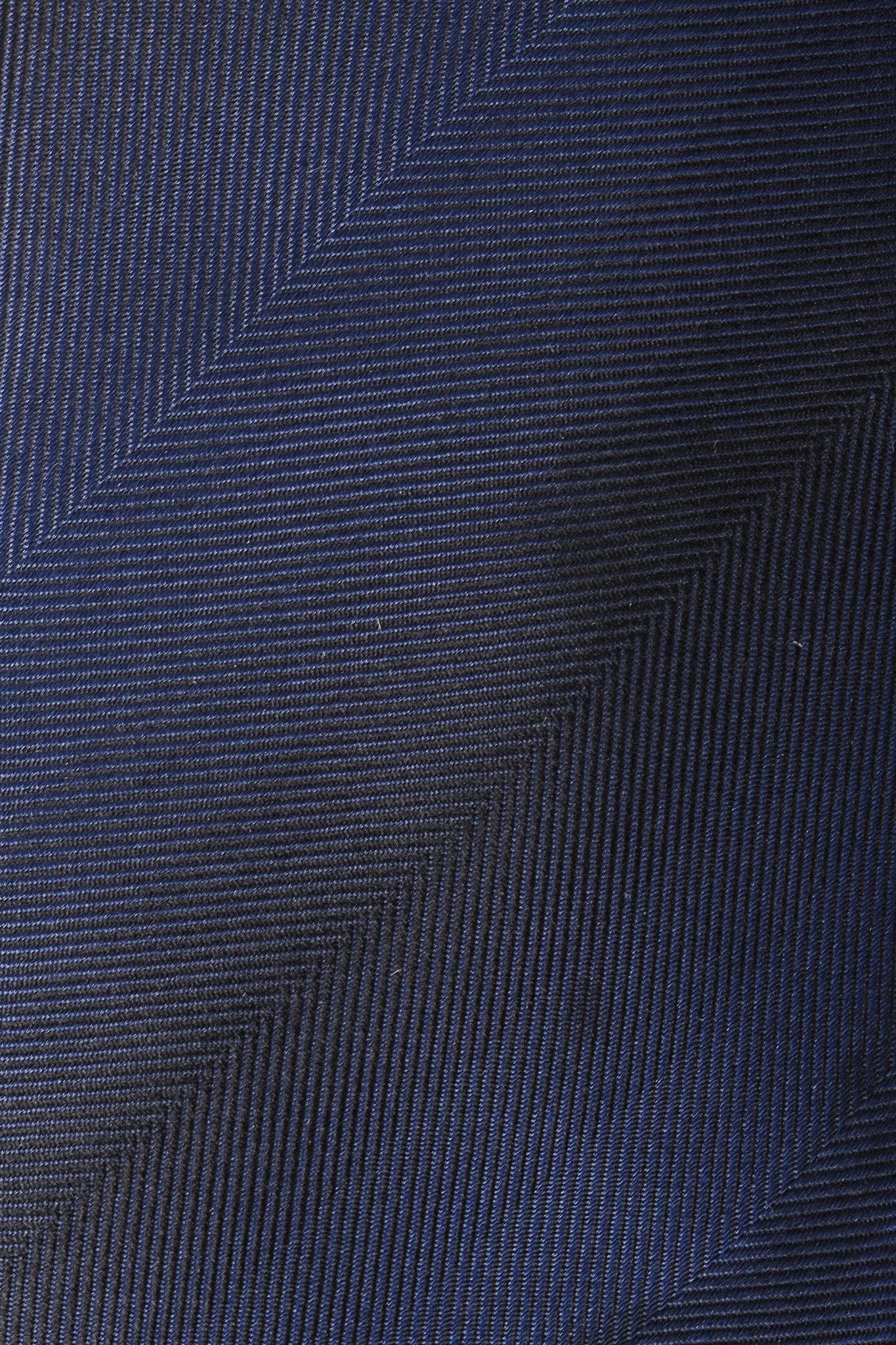 Lanvin Lanvin Navy Blue Micro Stripes Silk Necktie Size ONE SIZE - 3 Thumbnail