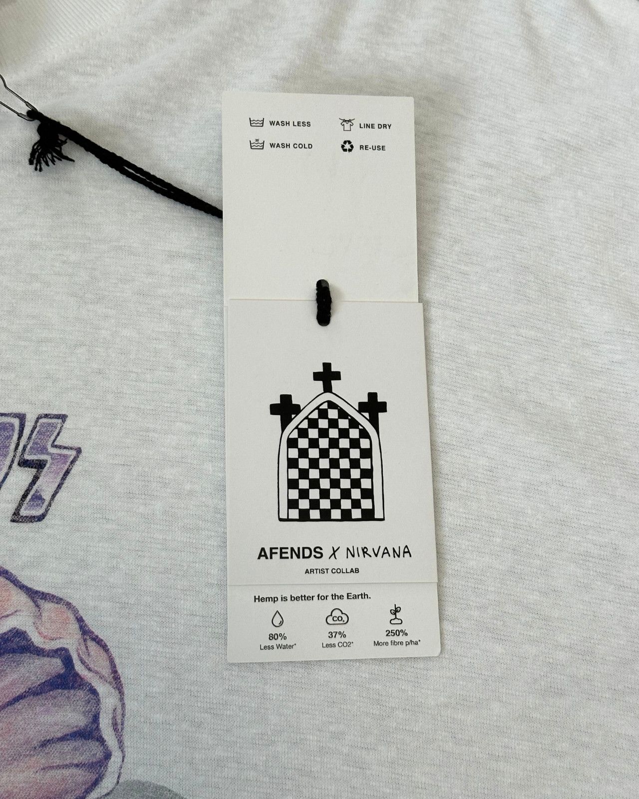 Afends NWT Afends x Nirvana - Shell - Hemp Oversized T-Shirt Small Size S / US 4 / IT 40 - 11 Thumbnail