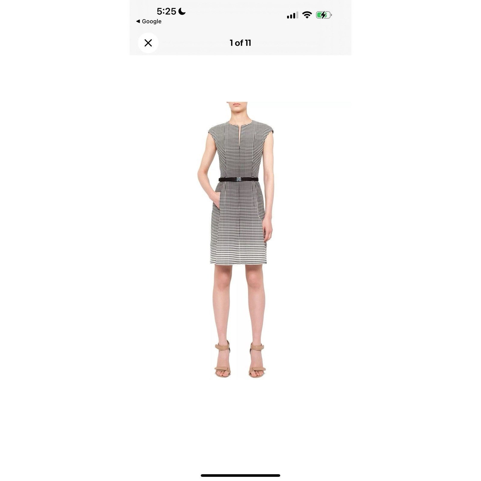 Akris Akris Punto Patterned Sleeveless Midaxi Dress Size M / US 6-8 / IT 42-44 - 8 Thumbnail
