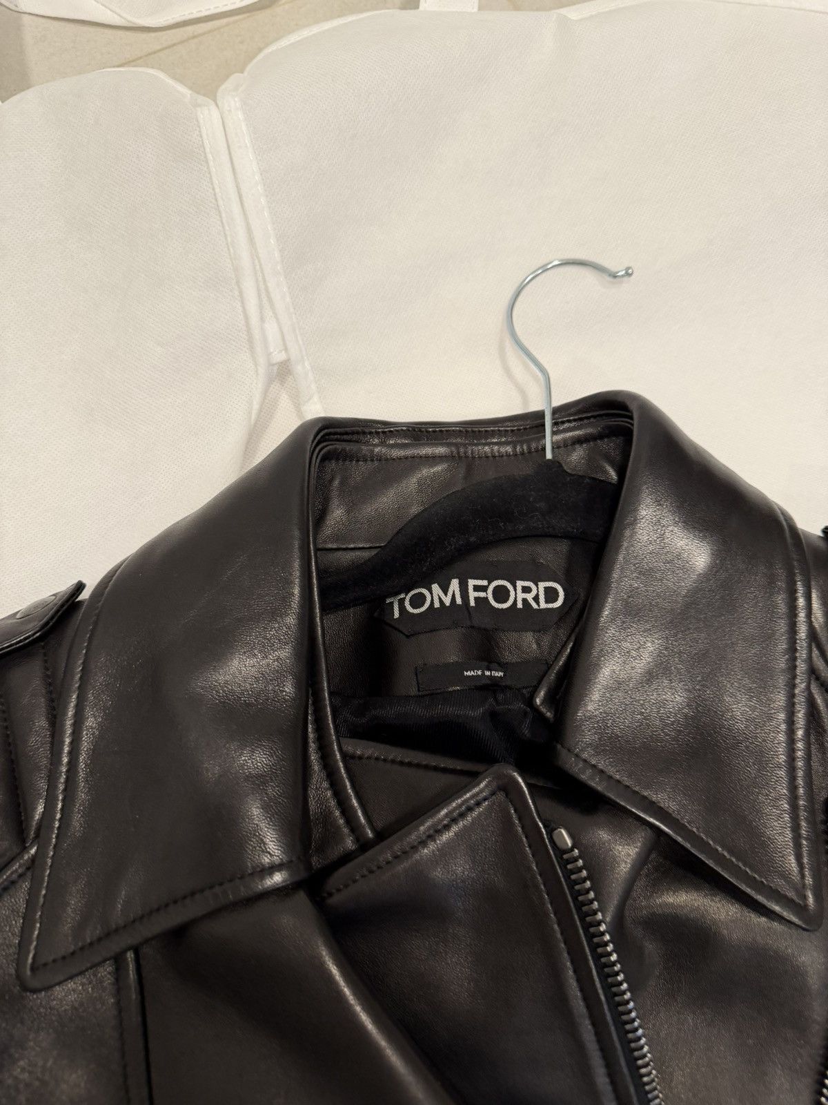 Tom Ford TOM FORD Leather Jacket Sz 42 Size M / US 6-8 / IT 42-44 - 5 Thumbnail