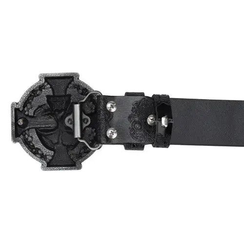 Japanese Brand Skull Leather Belt Size ONE SIZE - 4 Thumbnail