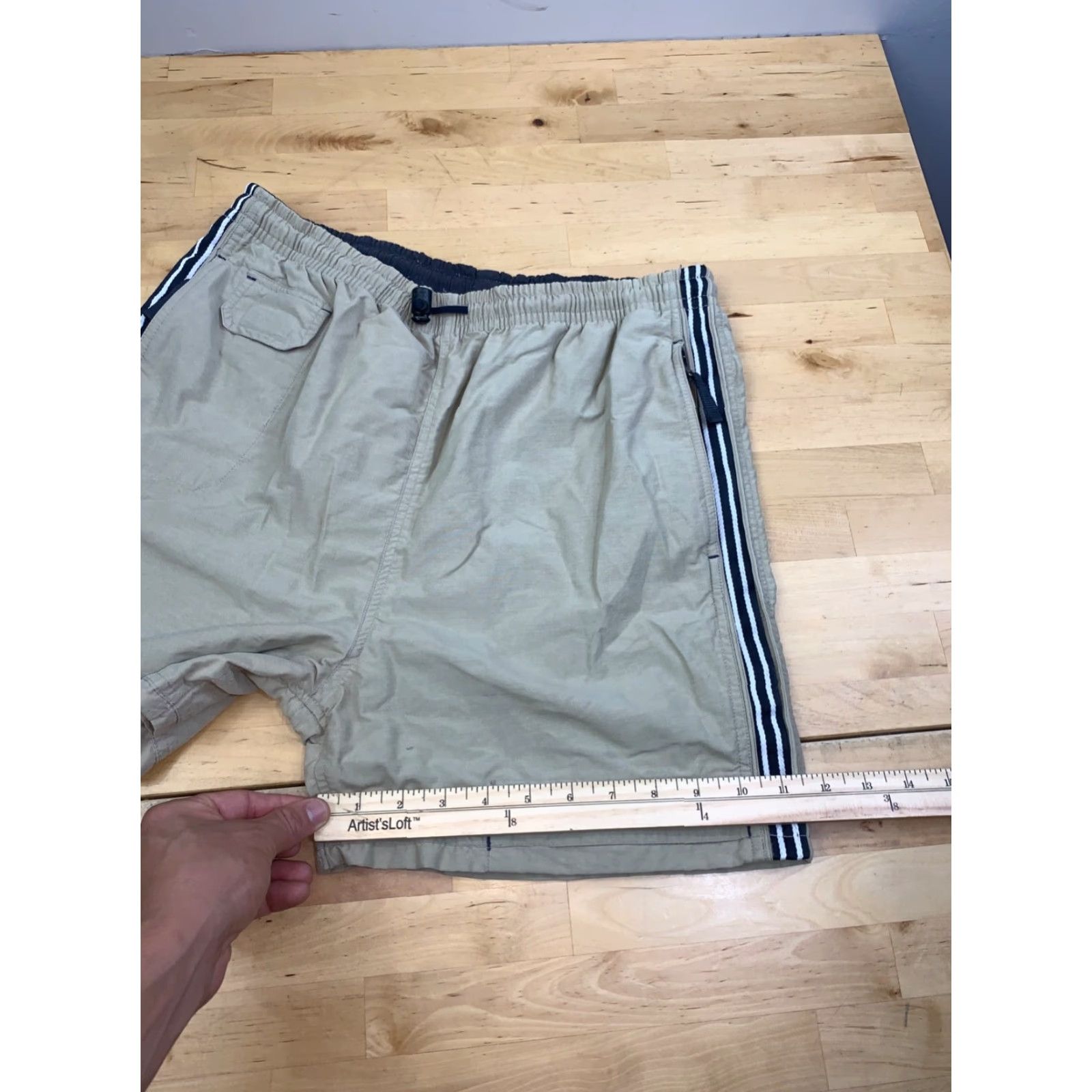 Sideout VINTAGE Sideout Shorts Mens Small beige Casual Pockets 90s Beach Sports Chino Summer Mens Size US 29 - 7 Thumbnail
