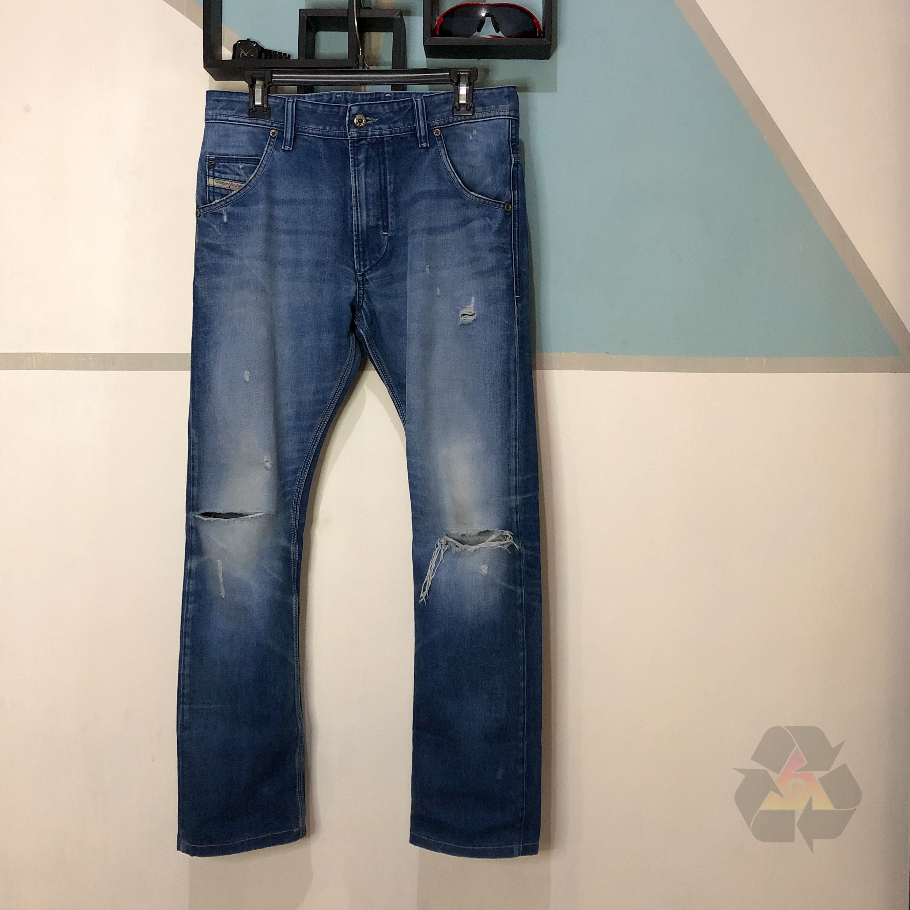 Diesel × Vintage Vintage Rare Diesel Industry Denim Jeans Y2K Size US 29 - 1 Thumbnail