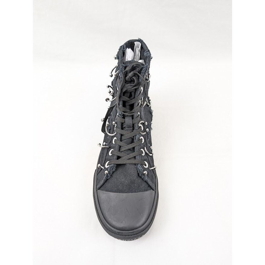 Balenciaga o1rshd1 Destroy Paris High Top Sneakers in Black Size US 11 / EU 44 - 6 Thumbnail