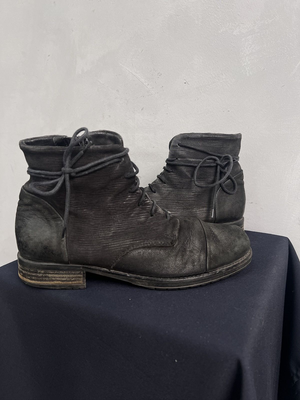 MoMA Desert combat boots avant garde CCP style leather 90s Size US 8 / EU 41 - 8 Thumbnail