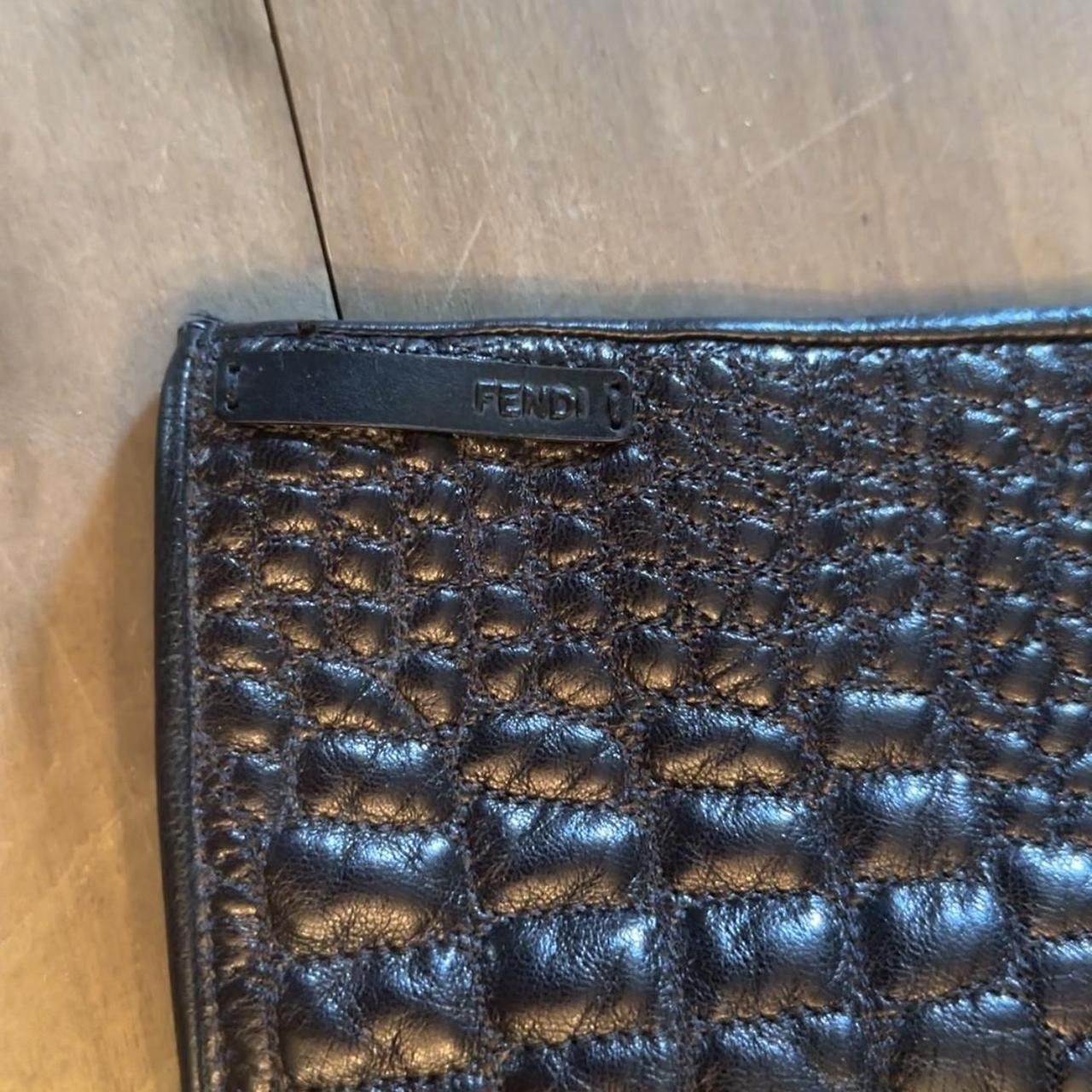 Fendi Fendi croc-effect leather gloves Size ONE SIZE - 3 Thumbnail