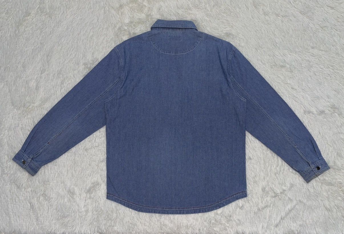 Issey Miyake Iy Basics Zip Up Denim Shirt Inspired by Issey Miayke Size US L / EU 52-54 / 3 - 8 Thumbnail