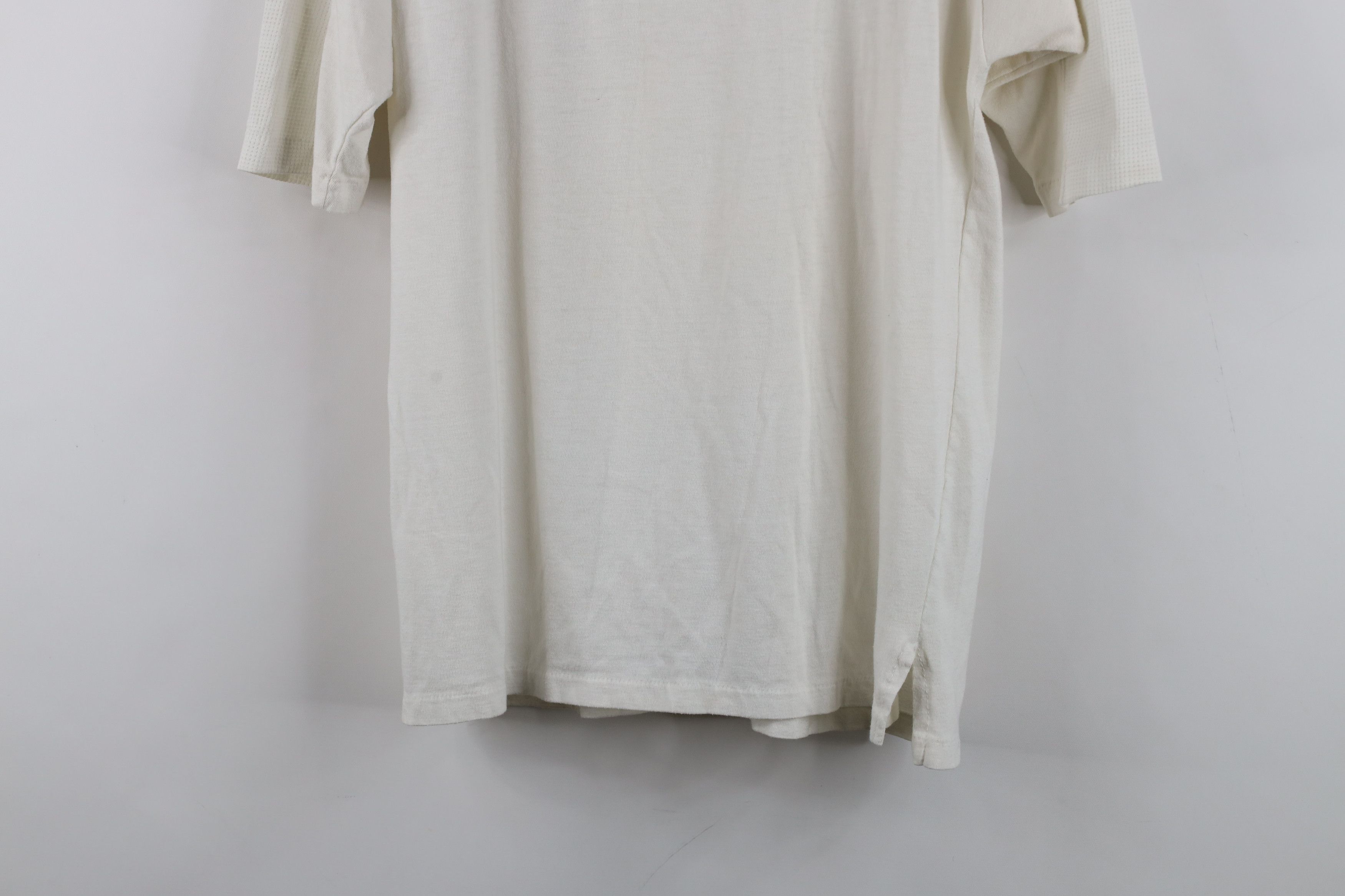 Vintage Vintage 70s College Mesh Henley Jersey T-Shirt White USA Size US M / EU 48-50 / 2 - 16 Thumbnail