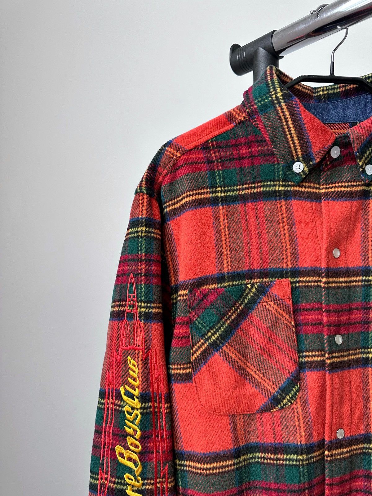 Billionaire Boys Club Billionaire Boys Club Logo Red Checked Flannel Shirt Jacket Size US M / EU 48-50 / 2 - 3 Thumbnail