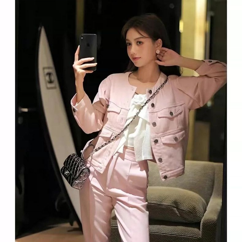 Chanel Chanel 19P pink denim gradient jacket Size XS / US 0-2 / IT 36-38 - 3 Thumbnail