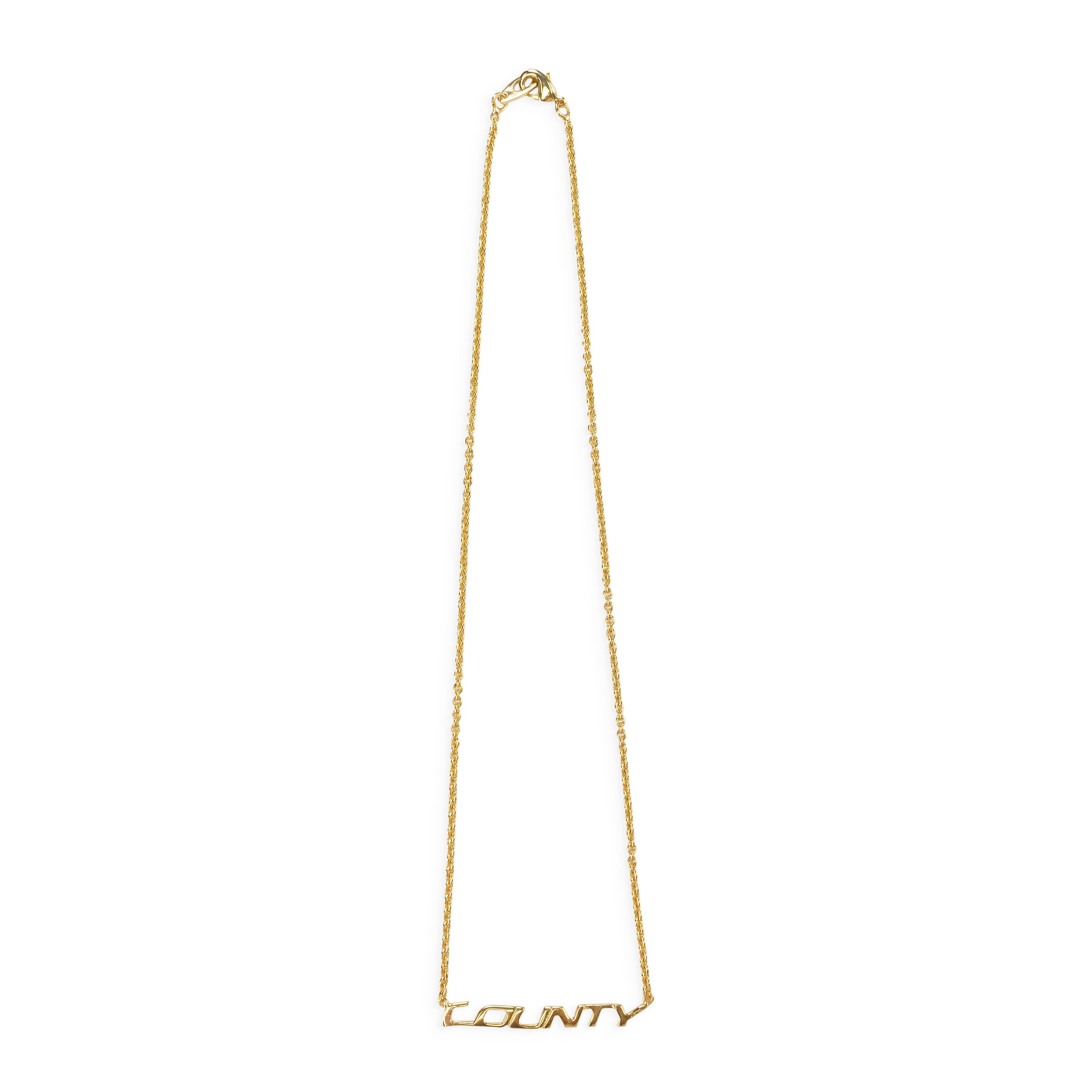 Marcelo Burlon Gold County Necklace Size OS Size ONE SIZE - 1 Thumbnail