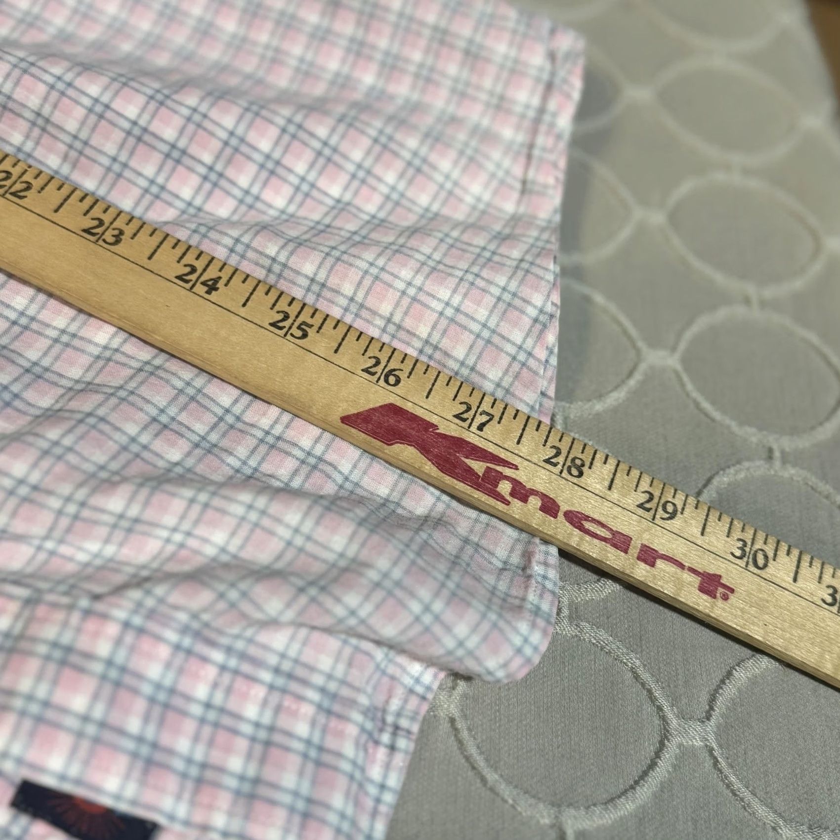 Lands' End Faherty Shirt Mens Large Pink Blue Plaid Button-Down Long Sleeve Casual Size US M / EU 48-50 / 2 - 5 Thumbnail