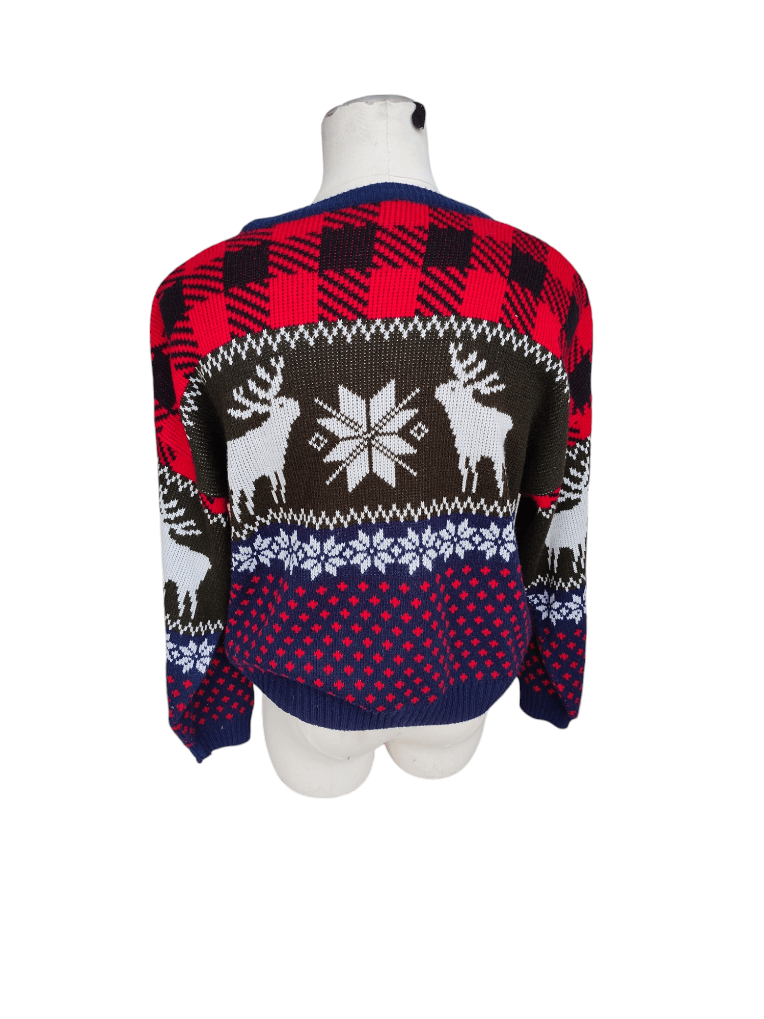 Vintage Vintage 90s Fair Isle Christmas Sweater Falls Creek Large Size US L / EU 52-54 / 3 - 3 Thumbnail