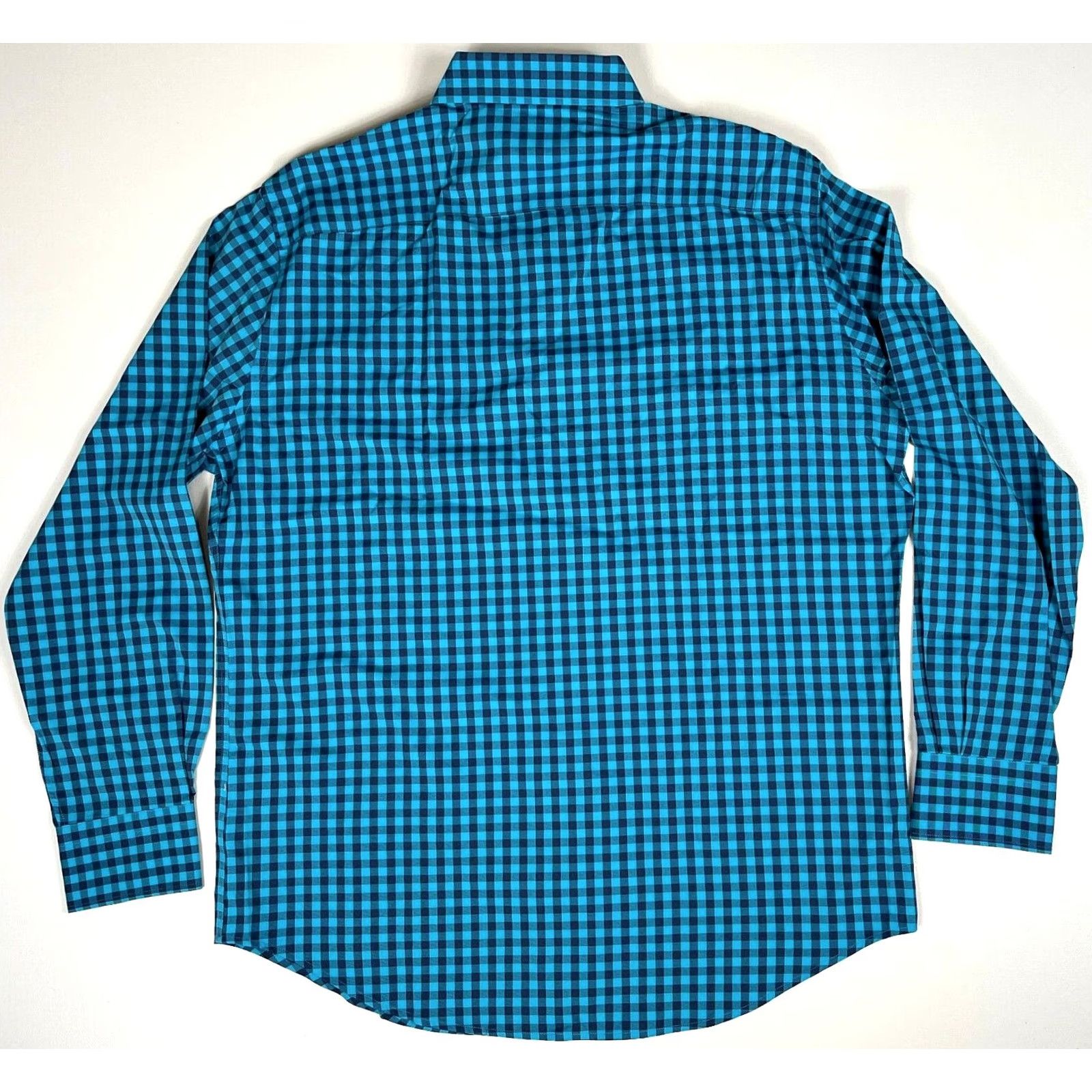 Peter Millar Peter Millar Summer Comfort Button-Up Shirt Mens Check Long Sleeve Sz L Blue Size US L / EU 52-54 / 3 - 3 Thumbnail