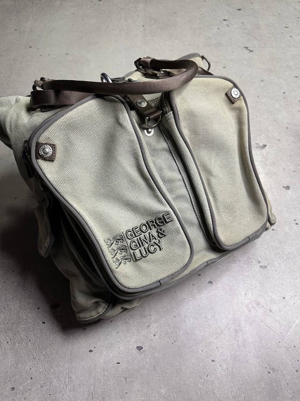 Other George Gina & Lucy Super Maria Canvas Shoulder Bag Beige Y2K Size ONE SIZE - 10 Thumbnail