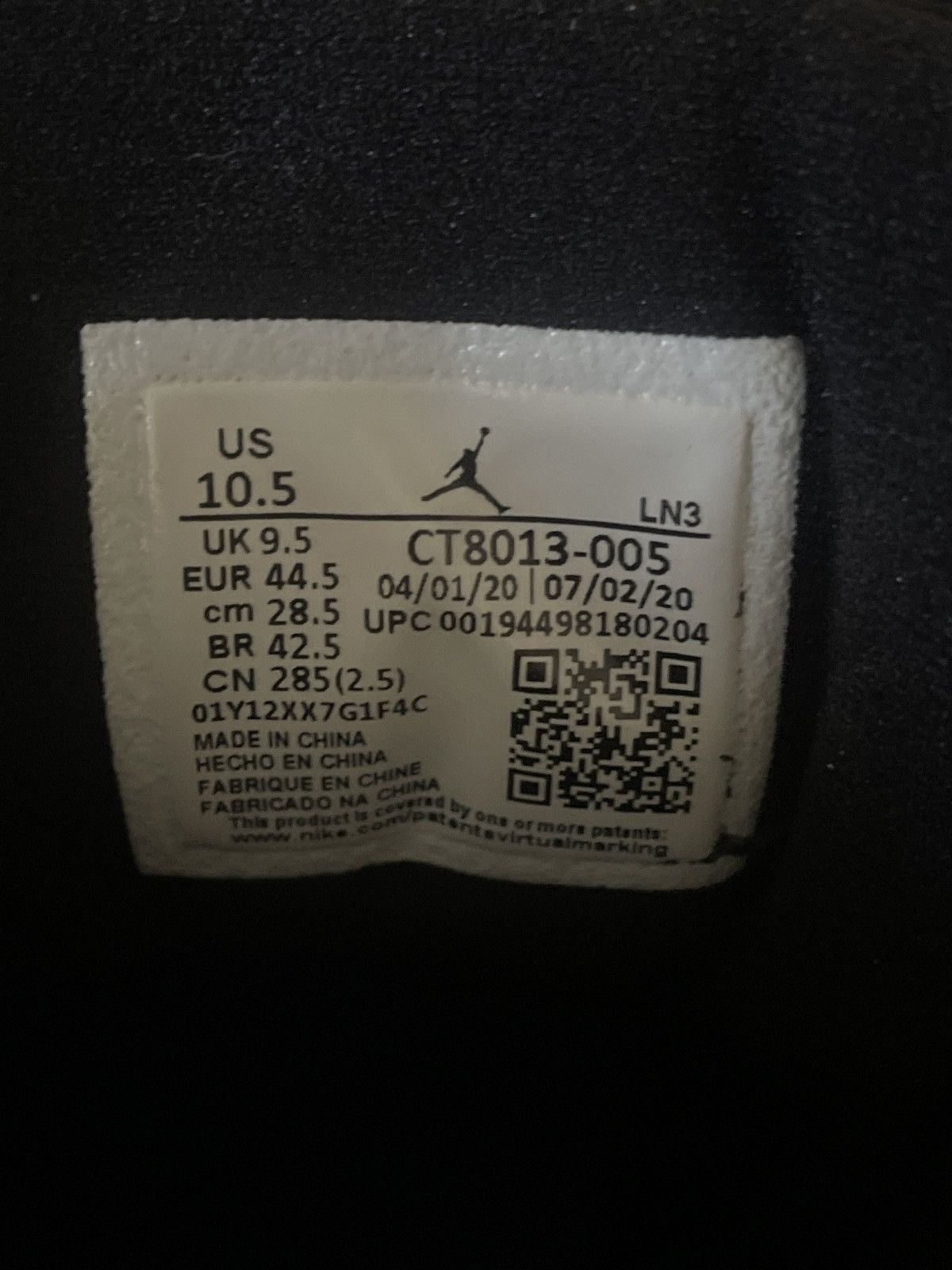 Jordan Brand Jordan 12s Black dark concord size 10.5 Size US 10.5 / EU 43-44 - 7 Thumbnail