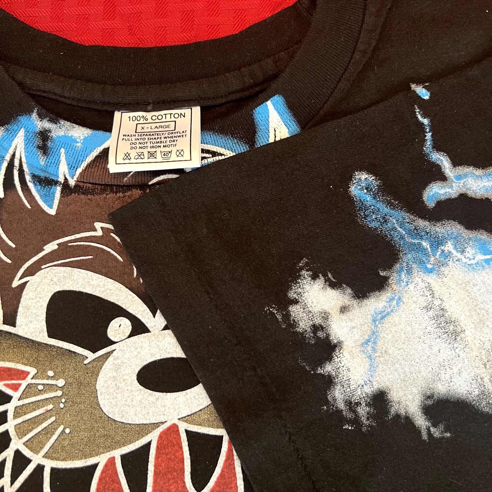 Other Taz Tasmanian devil thunder lightning modern aop style shirt Size US XL / EU 56 / 4 - 4 Thumbnail