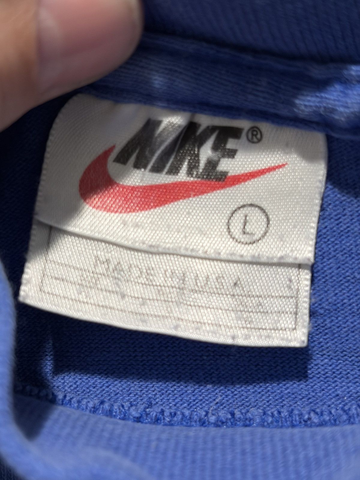 Nike Vintage Nike Sweatshirt Mock Neck Embroidered Swoosh 90s Size US L / EU 52-54 / 3 - 3 Thumbnail