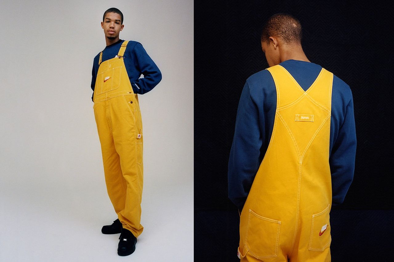 Supreme Supreme Nike Cotton Twill Overalls Mustard Large size 