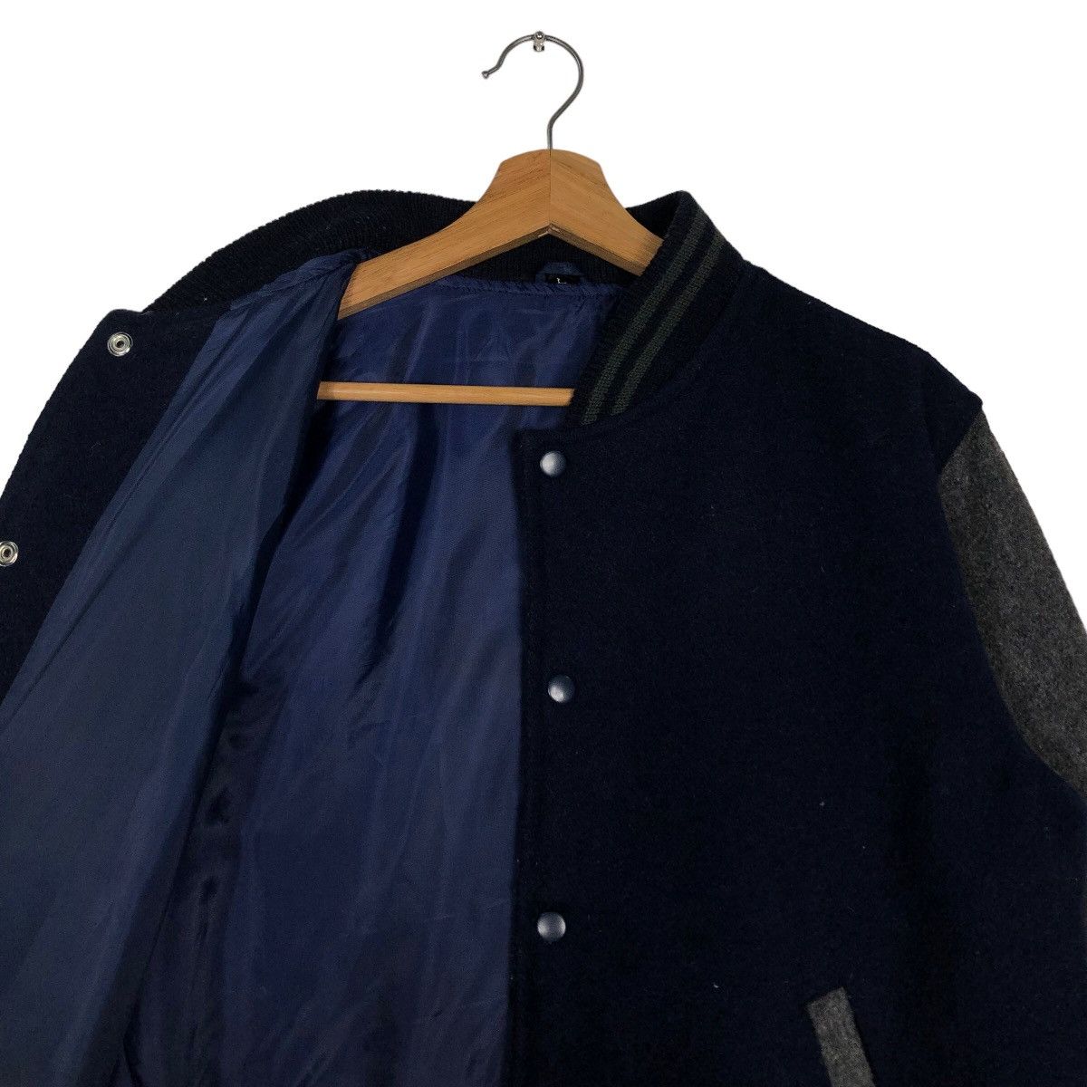Japanese Brand 🔥90’s Vintage Varsity Bomber Jacket Wool Japan Made Size US L / EU 52-54 / 3 - 10 Thumbnail